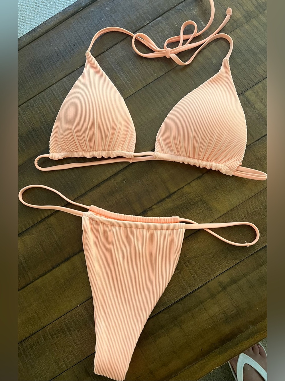NWOT Tangerine Cheeky/thong bikini set size M